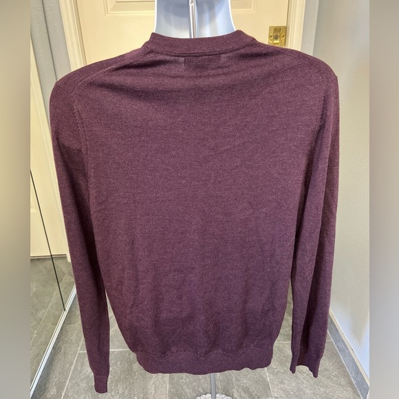 Banana Republic Merino Wool Argyle‎ V Neck Pullover Sweater - Picture 2 of 7